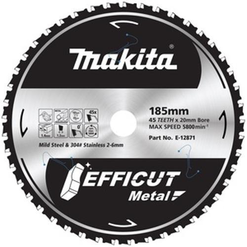 Efficut Circular Saw Blade Metal - Makita 185mm x 45T