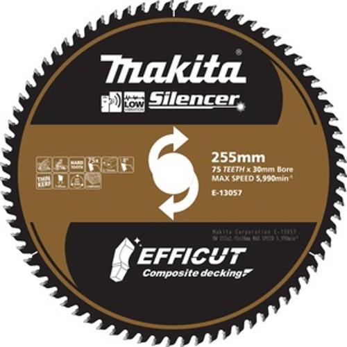 Efficut Composite Deck Blade - Makita 255mm x 75T E-13057