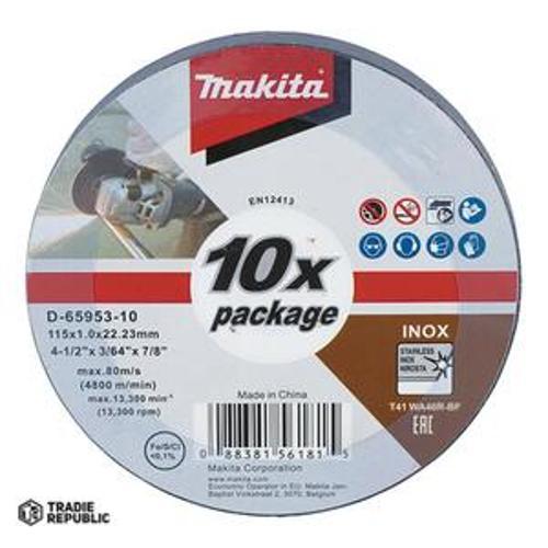Cutoff Disc 115 x 1.2 x - Makita 22mm 10pc