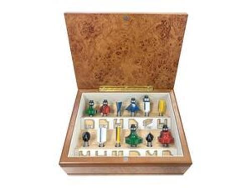 12 Piece Router Bit Set 1/4 Inch Shank - Makita