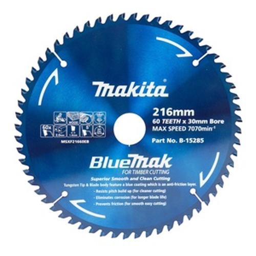 BLUEMAK TCT Blade 216mm 60T B-15285 - Makita
