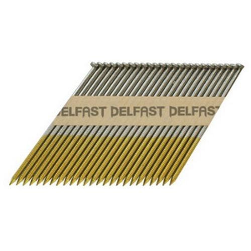 D-Head Collated Nail Gasless - Delfast 90mm Stainless Steel Ring-Shank 1000 Box