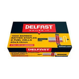 Barbed Batten Staples Xtra-Life Aluminised Fuel 40 x - Delfast 3.15mm 1500 Box