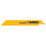 Bi-Metal Reciprocating Saw Blade Straight Back 10Tpi 150mm 5 Pack DW4806