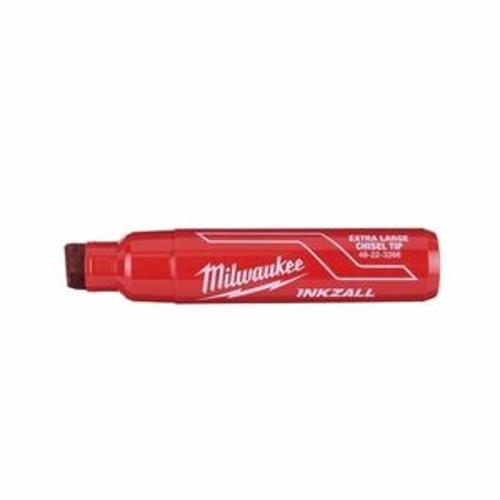 INKZALL Marker Red Extra Large Chisel Tip - Milwaukee