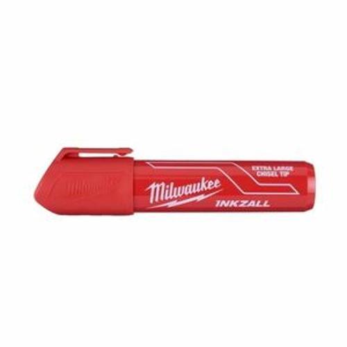 INKZALL Marker Red Extra Large Chisel Tip - Milwaukee