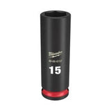 Shockwave Deep 6 Point Impact Socket 3/8 Inch Drive - Milwaukee 15mm