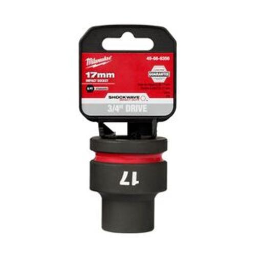 Shockwave Standard 6 Point Impact Socket 3/4 Inch Drive - Milwaukee 17mm