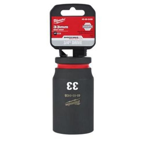 Shockwave Deep 6 Point Impact Socket 3/4 Inch Drive - Milwaukee 33mm