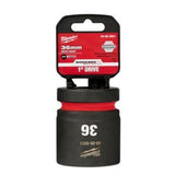 Shockwave Standard 6 Point Impact Socket - Milwaukee 1 Inch Drive 36mm