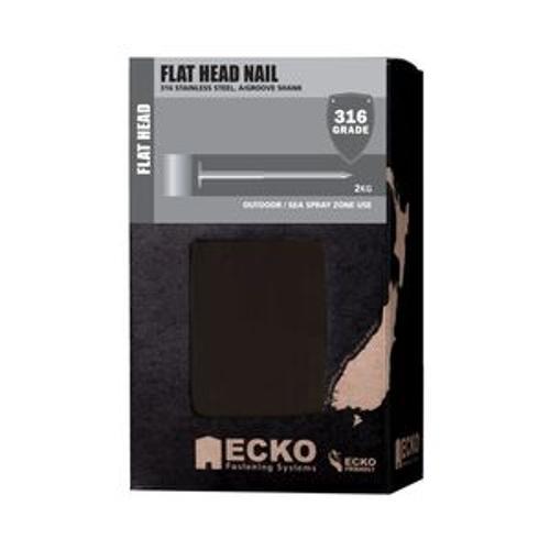 Nail Stainless Steel T316 Jolt Head Annular Grooved 90 x - Ecko 4.00mm 2kg