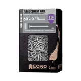 Nail Stainless Steel T316 Fibre Cement Annular Grooved 60 x - Ecko 3.15mm 2kg