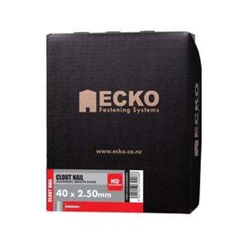 Nail Galvanised Clout Smooth 40 x - Ecko 2.50mm 5kg