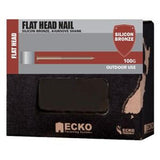 Nail Silicon Bronze Flat Head Annular Grooved 19 x - Ecko 1.60mm 100g