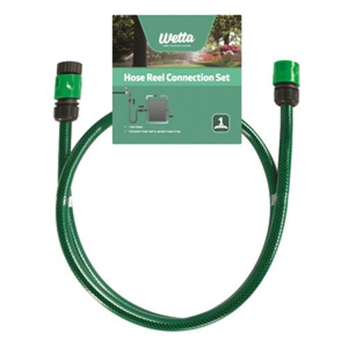1.5m 3 Ply Hose Reel Connector Set Green