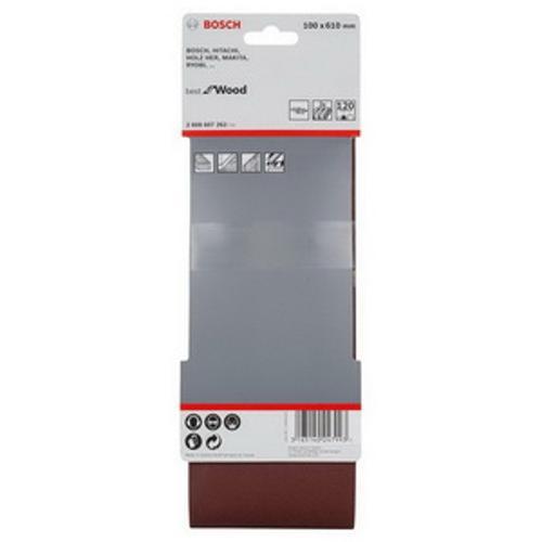 Sanding Belt 610 x 100MM 120 Grit 3 Pack - Bosch