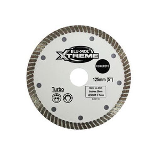 Xtreme Circular Saw Blade Diamond Turbo 125 x 22/20mm BLX581-125 - Blu-Mol