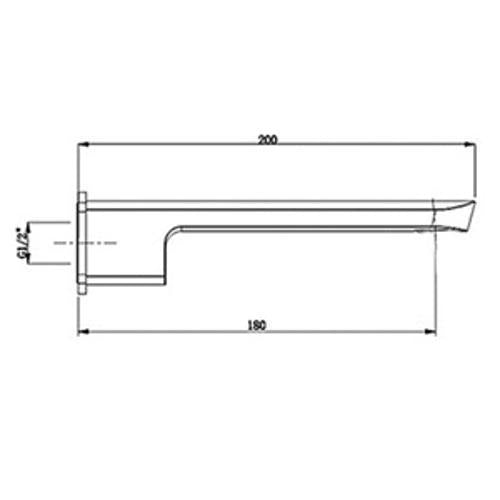 ION Bath Spout Chrome 44250.02 - Elementi