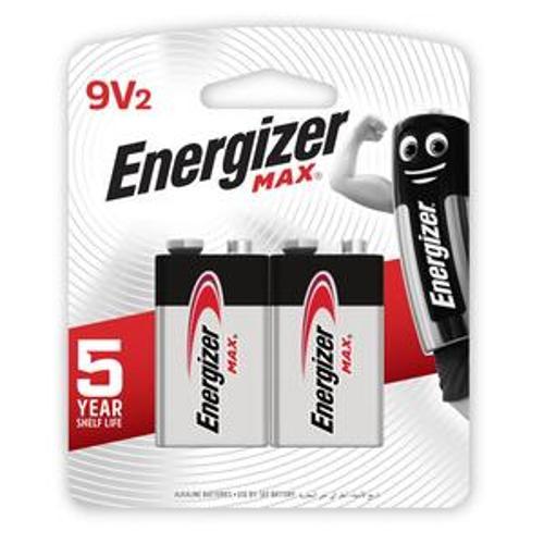 Max Alkaline Battery 9V 2 Pack - Energizer