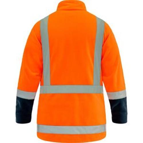 Polar Fleece Day Night Orange / Navy Ttmc-W17 1/4 Zip - Bison XS