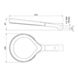 Aio Shower Aurajet Overhead Drencher Matte Black AOOSBK - Methven