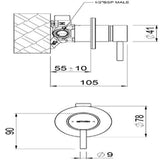 Turoa Shower Mixer Brushed Graphite TUHPSGR - Methven