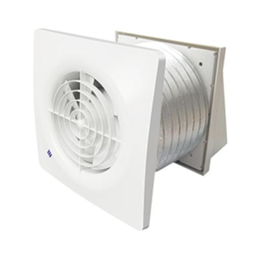 Quiet Through Wall Fan Kit - Manrose 150mm With Timer