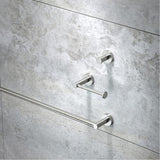 Aura Robe Hook 40 x - Heirloom 40mm Brushed Nickel AURHBN