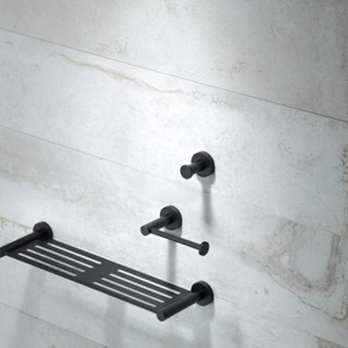 Aura Noir Towel Stirrup 230 x - Heirloom 40mm Black AUTRSN