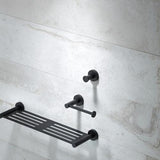 Aura Noir Towel Stirrup 230 x - Heirloom 40mm Black AUTRSN