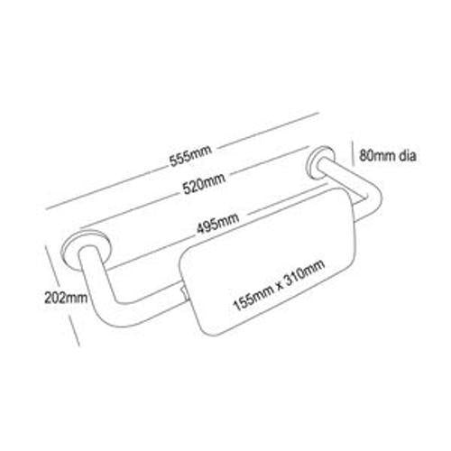 Care Classic Toilet Back Rest - Raymor