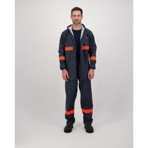 Station Jacket And Overtrouser Navy 2 Piece Wet Weather PackMens Size 3XL