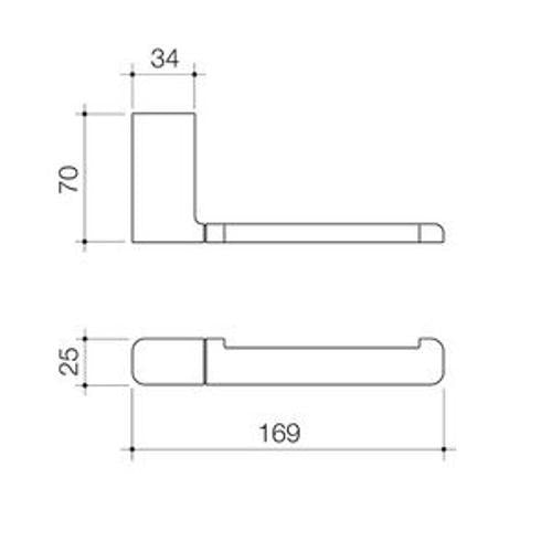 Luna Toilet Roll Holder Brushed Nickel - Caroma