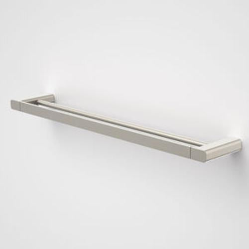 Luna Double Towel Rail Brushed Nickel - Caroma 630mm 99614BN