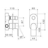 Urbane II Bath/Shower Mixer With Diverter Round Cover Plate Gunmetal 99656GM