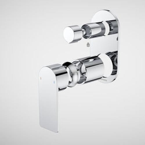 Urbane II Bath/Shower Mixer With Diverter Trim Kit Round Cover Plate Chrome