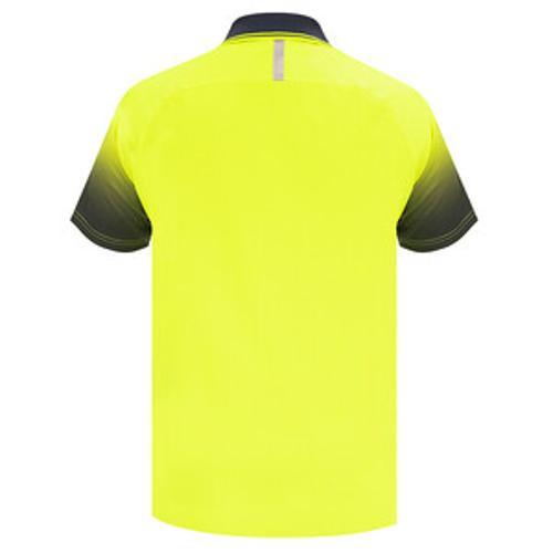 Polo Day Only Lightweight 150GSM Polyester Mountain Peak Yellow/Navy Large