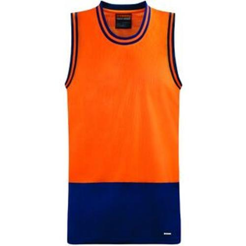 Singlet Orange Navy - Bison XS