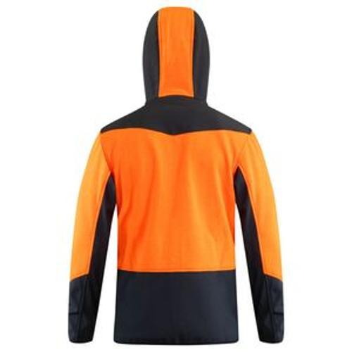 Contrast Hoodie Orange & Black - Bison 2XL 25005OBK-2XL