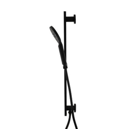 Prestigio Multi Spray Handshower Set Built-In Elbow Round Head Black - Aquatica
