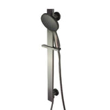 Prestigio Single Spray Handshower Set Built-In Elbow Round Head Gun Metal