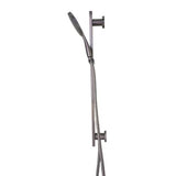 Prestigio Single Spray Handshower Set Built-In Elbow Round Head Gun Metal