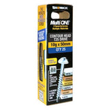 MultiONE Screw 10g x 50mm Contour Head B8 Coating 25 Pack - Bremick