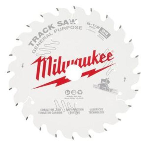 Wood Track Saw Blade - Milwaukee 165mm 6-1/2 Inch 24T General Purpose