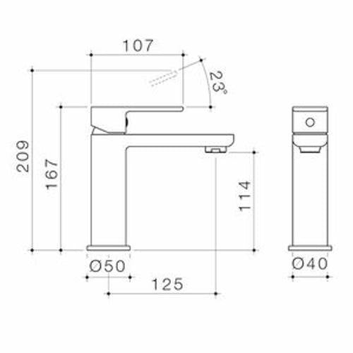 Luna Basin Mixer Leadfree