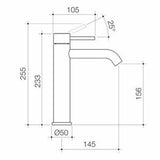 Liano II Basin Mixer Mid Tower Brushed Nickel Leadfree
