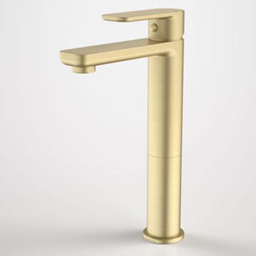 Luna Basin mixer Tower Brushed Brass Leadfree