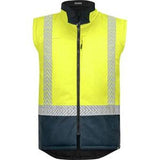 Stamina Eco Vest Day/Night Reversible Puffer Yellow/Navy - Bison 2XL