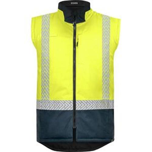 Stamina Eco Vest Day/Night Reversible Puffer Yellow/Navy - Bison 4XL