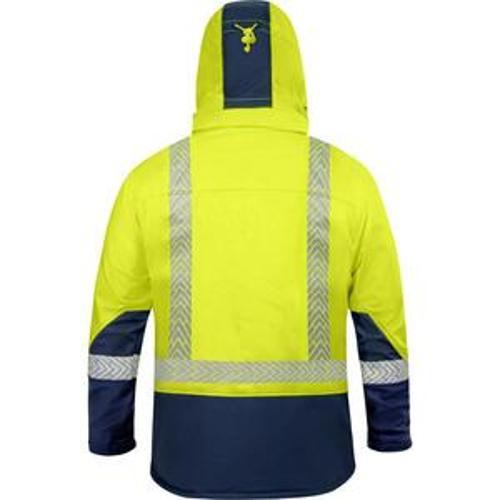 Jacket Softshell Day/Night Yellow/Navy - Bison 3XL